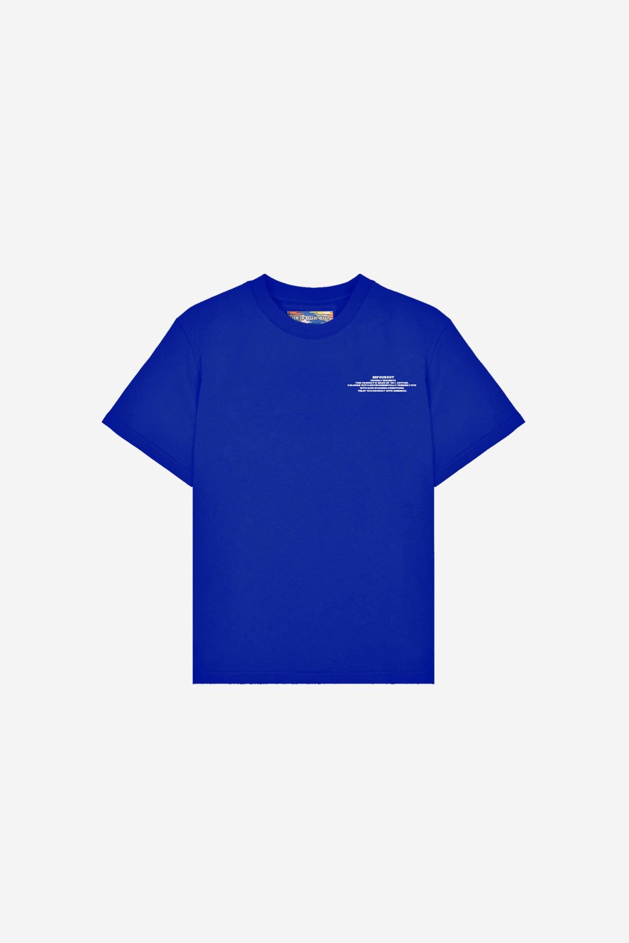 BeFourOut Printed Kids Saxe Blue Tshirt