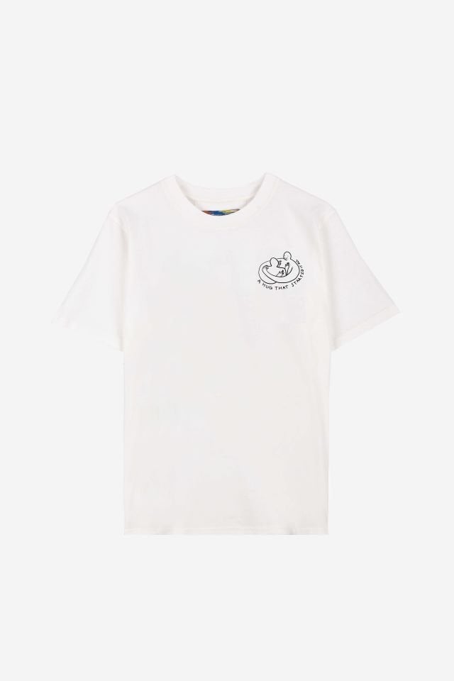 LOVE STORY Baskılı Oversize Unisex Ekru Tshirt XL