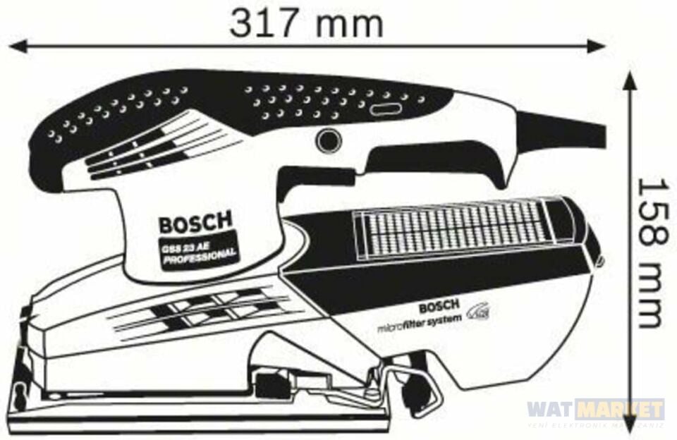 Bosch Professional GSS 23 AE Titreşimli Zımpara