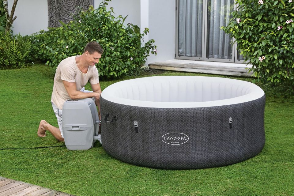 Lay-Z-Spa® 60035 Havana Smart Signature AirJet™  Şişme Spa Havuzu, Mobil Uygulama Kontrollü, 2-4 kişilik