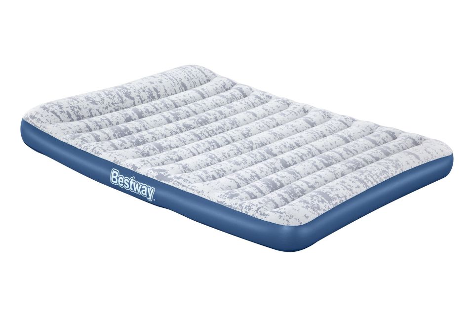 Bestway® 67836 Tritech™ Fashion Flock™ Geniş Çift Kişilik Şişme Yatak ve Entegre Elektrikli Şişirme Aparatı 2.03 m x 1.52 m x 30 cm