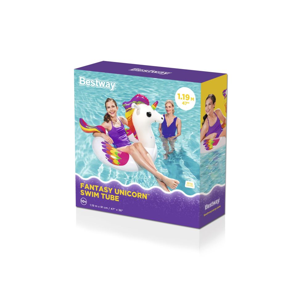 Bestway® 36159 Fantasy Unicorn™ Tek Boynuzlu At Büyük Simit