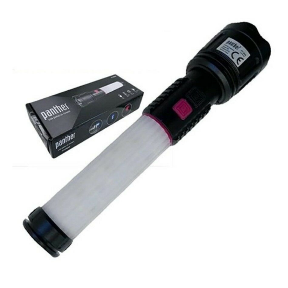 PANTHER USB ŞARJLI EL FENERİ PT-8810