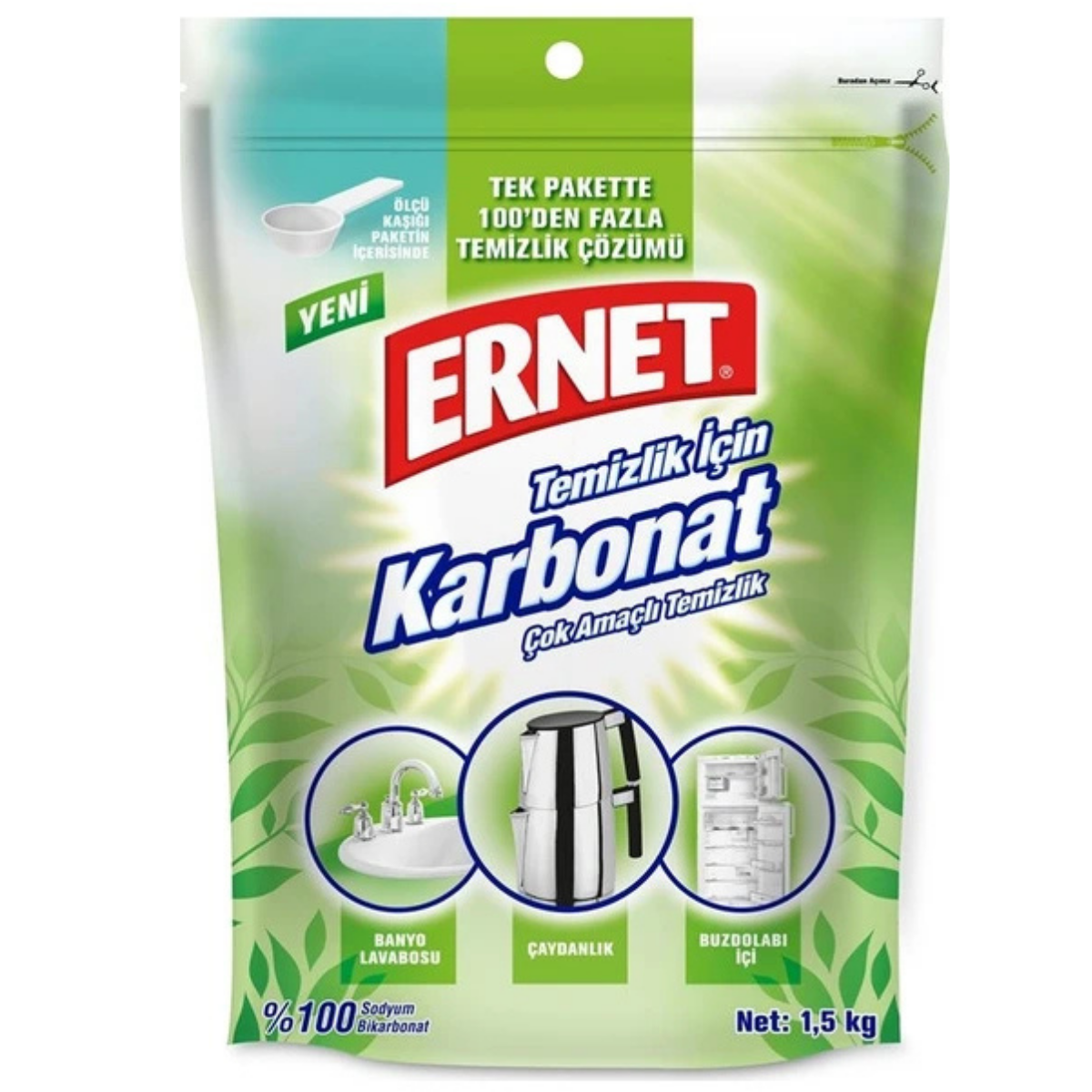 ERNET TEMİZLİK İÇİN KARBONAT 1,5 KG
