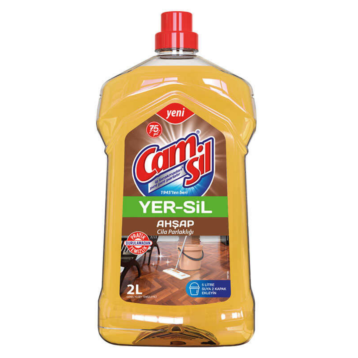 CAMSİL YER-SİL AHŞAP CİLA PARLAKLIĞI 2 LT