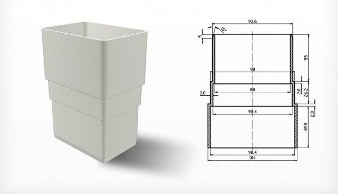 150X3000 KÖŞELİ İNİŞ PROFİLİ FIRAT