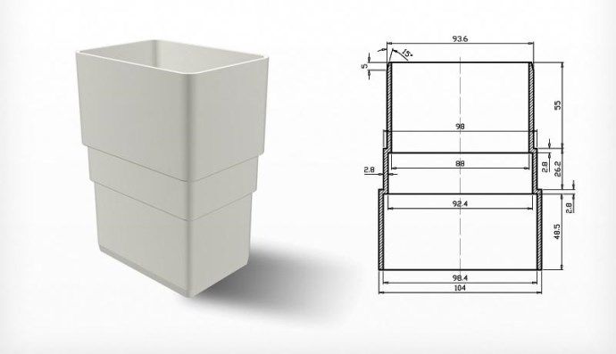 150X3000 KÖŞELİ İNİŞ PROFİLİ FIRAT