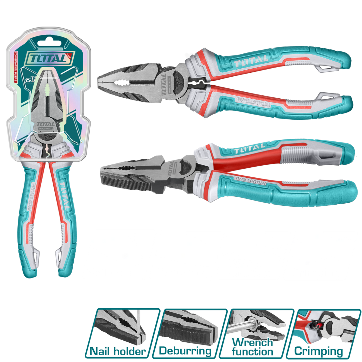 TOTAL KOMBİNE PENSE PRO 180 MM THT210706S