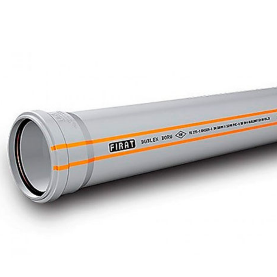 125X500 PVC BORU DUBLEX