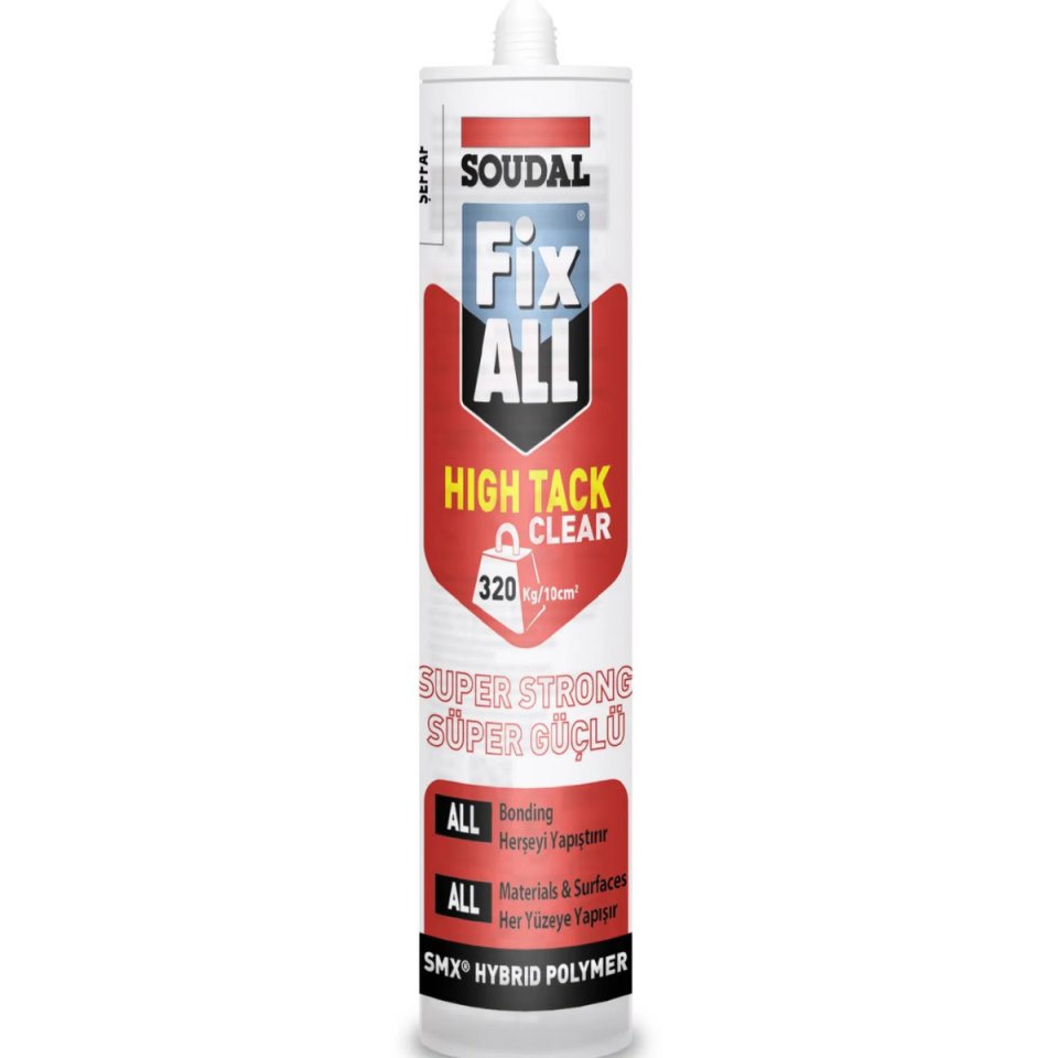 SOUDAL FİX ALL HIGH TACK ŞEFFAF 290 ml 131118