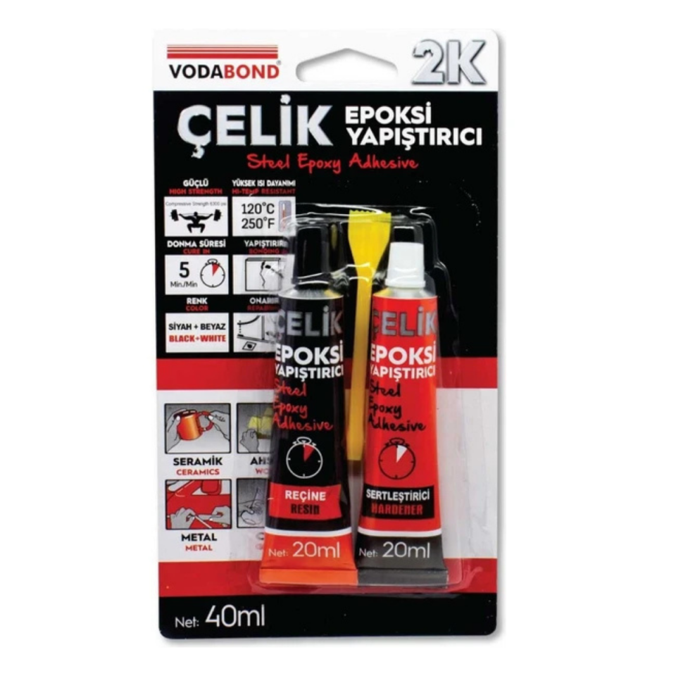 VODABOND 2K RAPİD ÇELİK EPOKSİ YAP. 20 ML