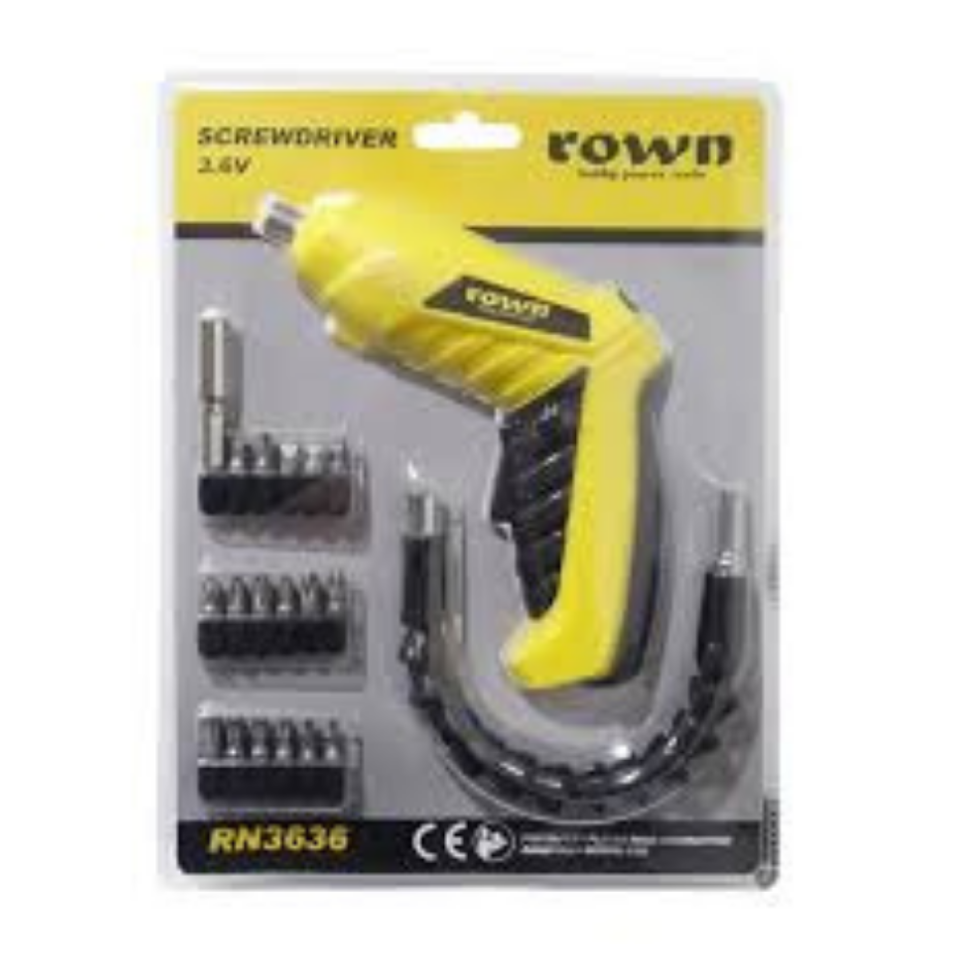 ROWN HOBİ ŞARJLI TORNAVİDA 3.6V RN3636