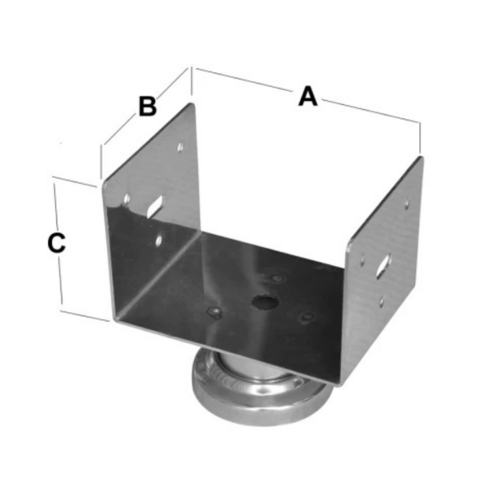 PERGULE AYAĞI TABAN 13,5 CM KROM 32048