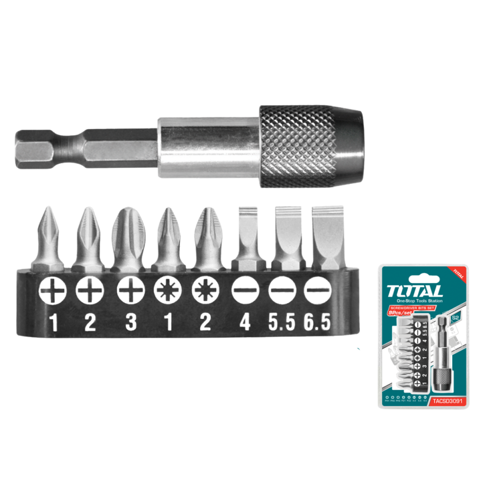 TOTAL 9 PARÇA BİTS UÇ SETİ TACSD3091