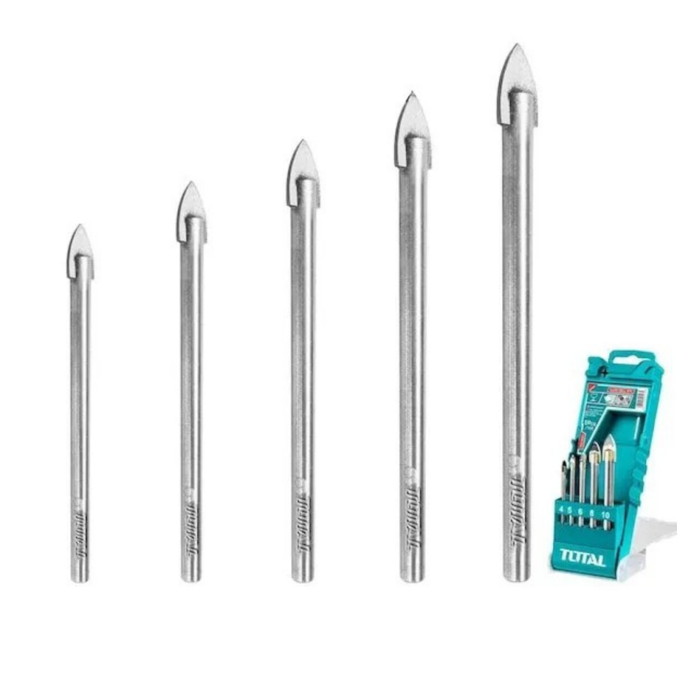 TOTAL 5 PARÇA CAM DELME MATKAP UÇ SETİ TACSD7256