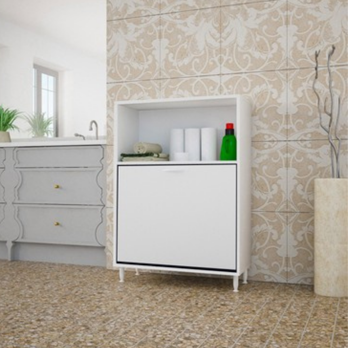 ÇİFT GÖZLÜ SEPETLİ DOLAP ARD139