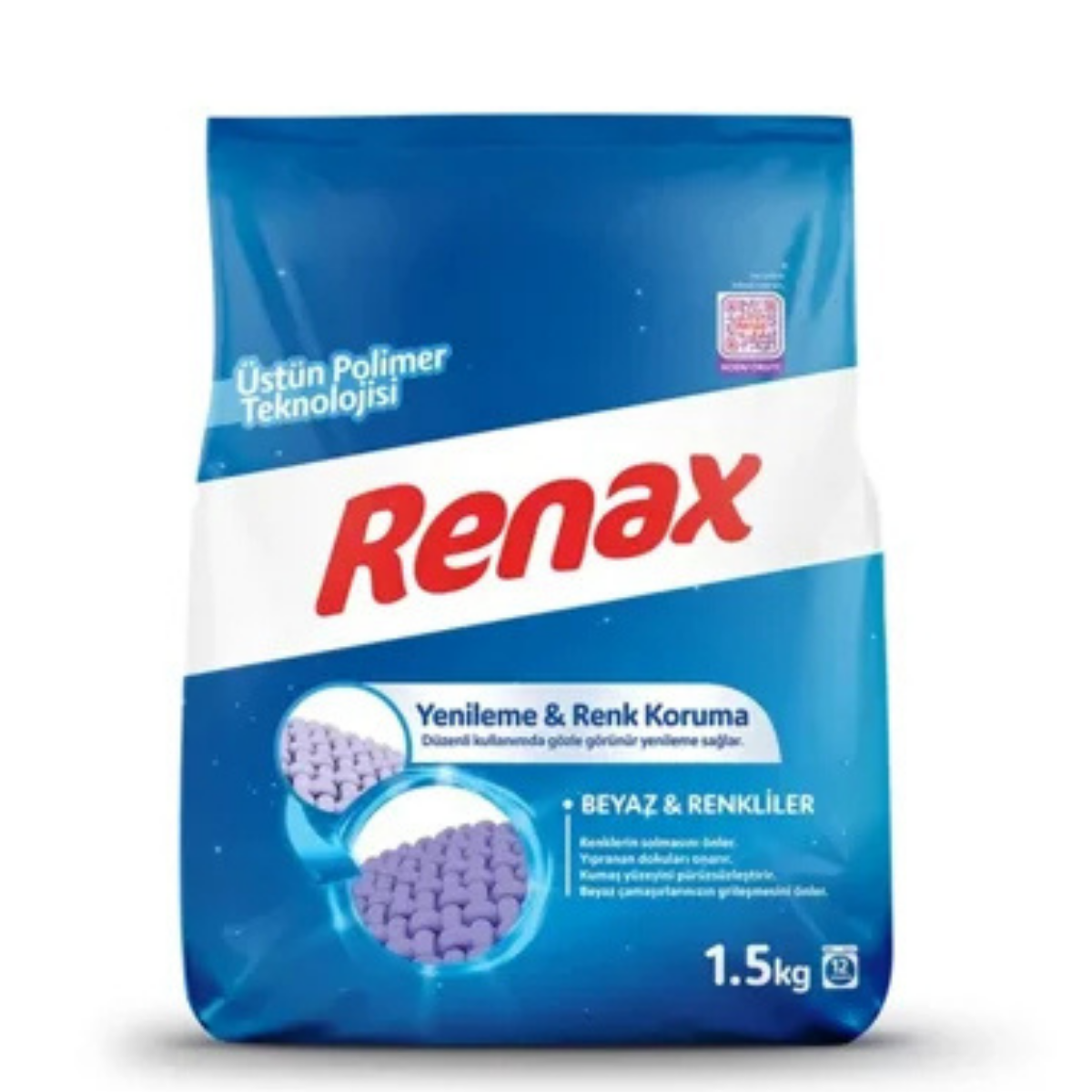 RENAX TOZ ÇAMAŞIR DETERJANI BEYAZLAR 1,5 KG