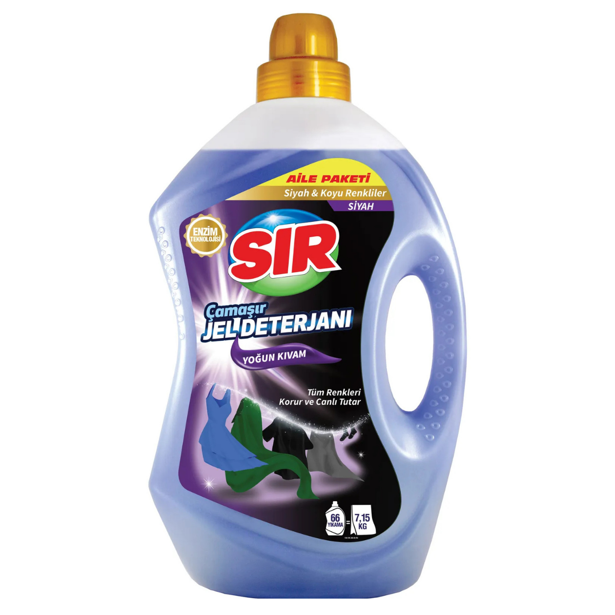SIR JEL ÇAMAŞIR DETERJANI SİYAH ÇAMAŞIRLAR 3 LT