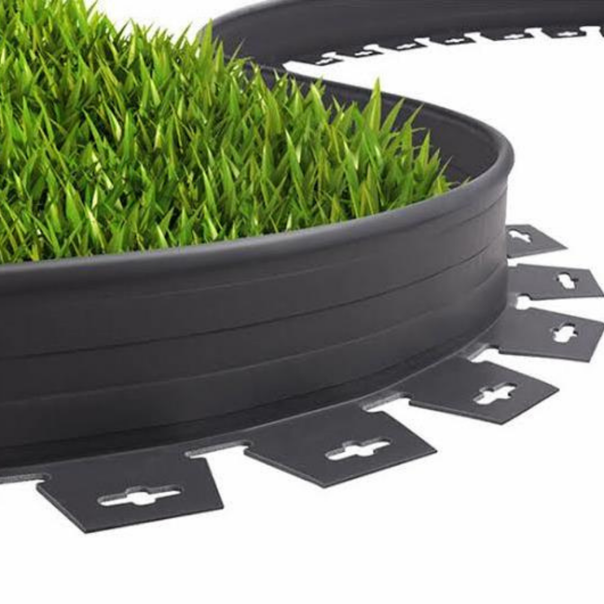 ÇİM SINIRLAYICI AYIRICI GRİ PLASTİK H:75MMX25 MT