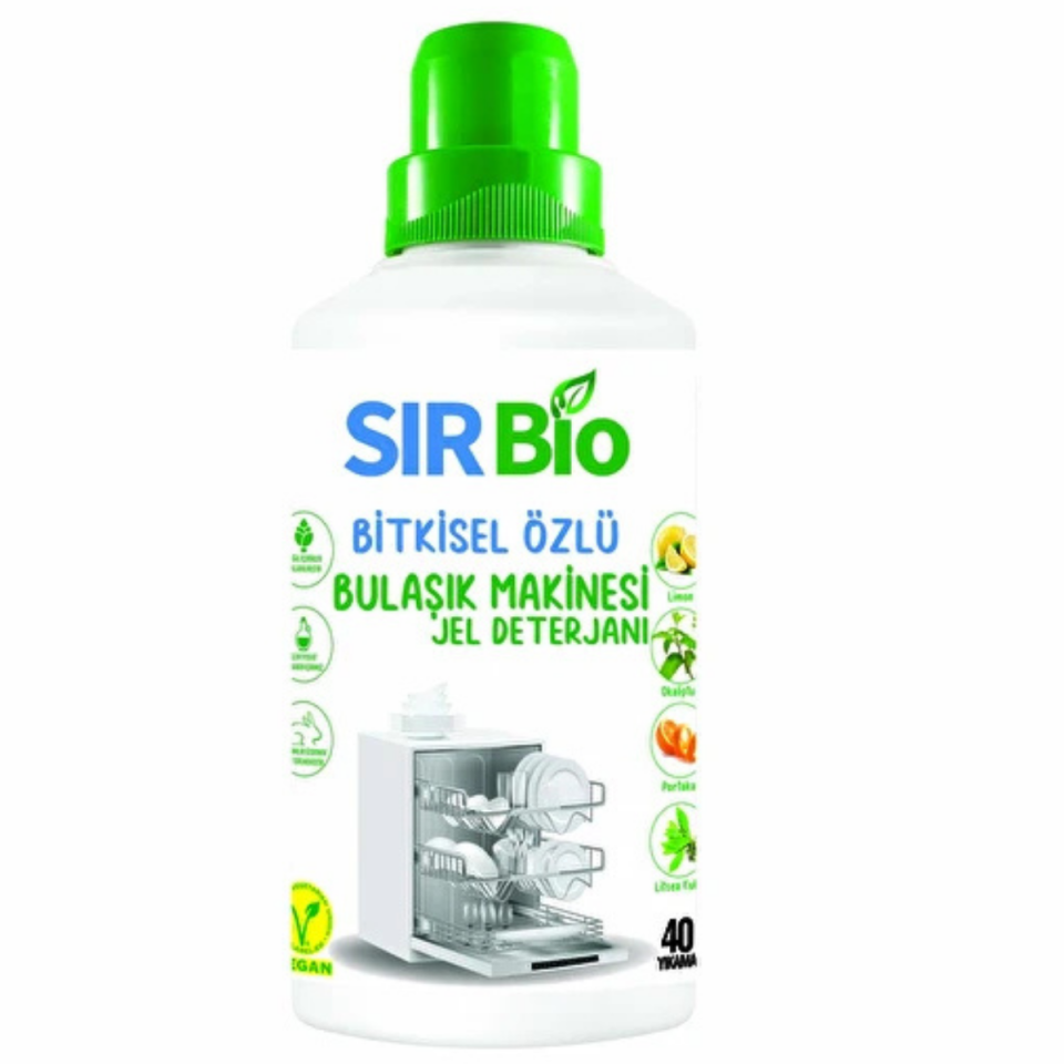 SIR BİO JEL BULAŞIK DET. BİTKİ ÖZLÜ 1000ML+ PARLATICI 500 ML