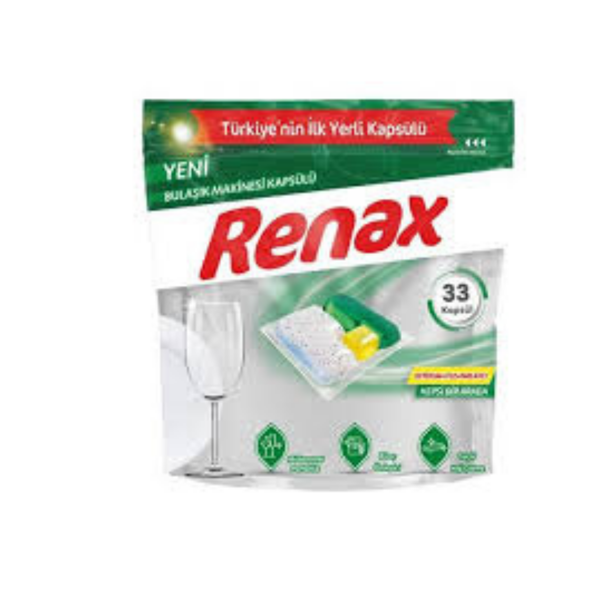 RENAX BULAŞIK MAK. KAPSÜL DETERJAN 33LÜ