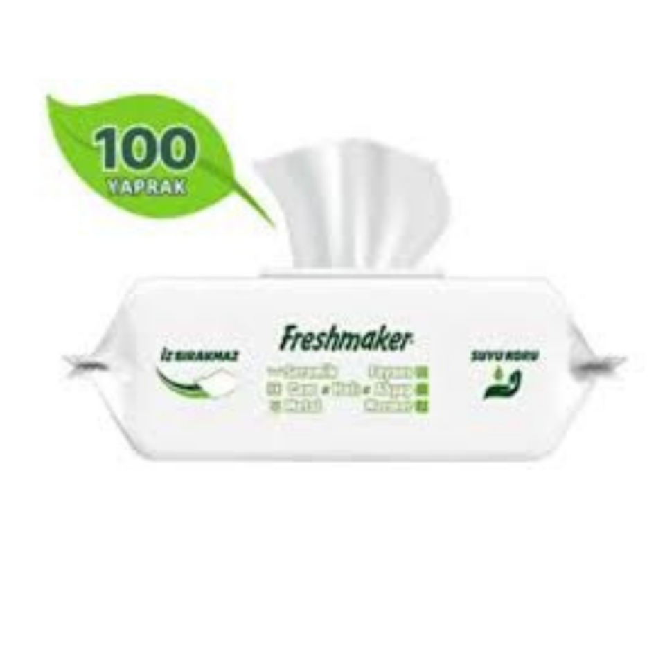 FRESHMAKER YÜZEY TEMİZLİK HAVLUSU BEYAZ SABUN 100 LÜ
