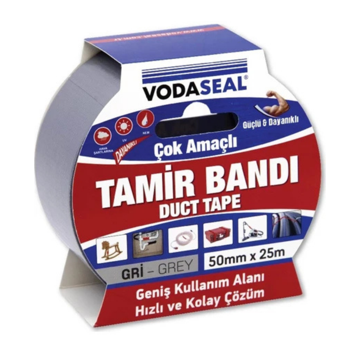 VODASEAL ÇOK AMAÇLI TAMİR BANDI GRİ 50MM X 25 MT