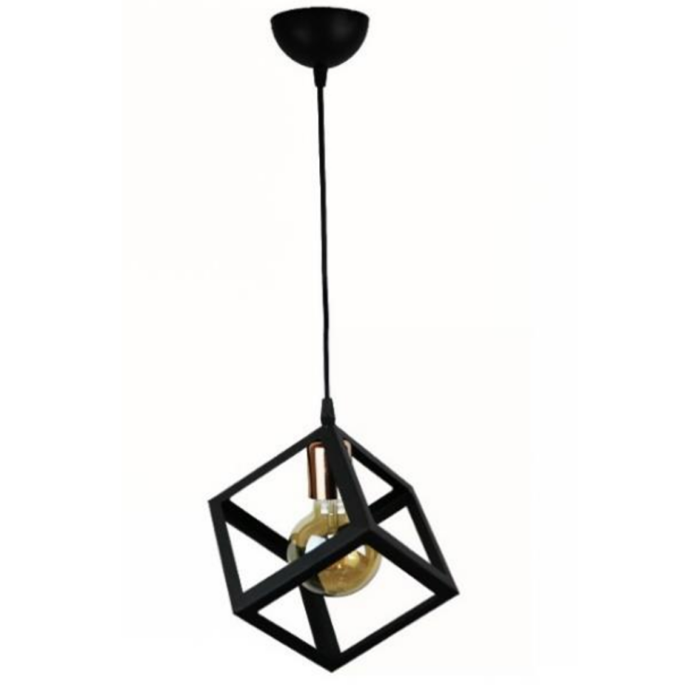 AVİZE KÜP TEKLİ SİYAH