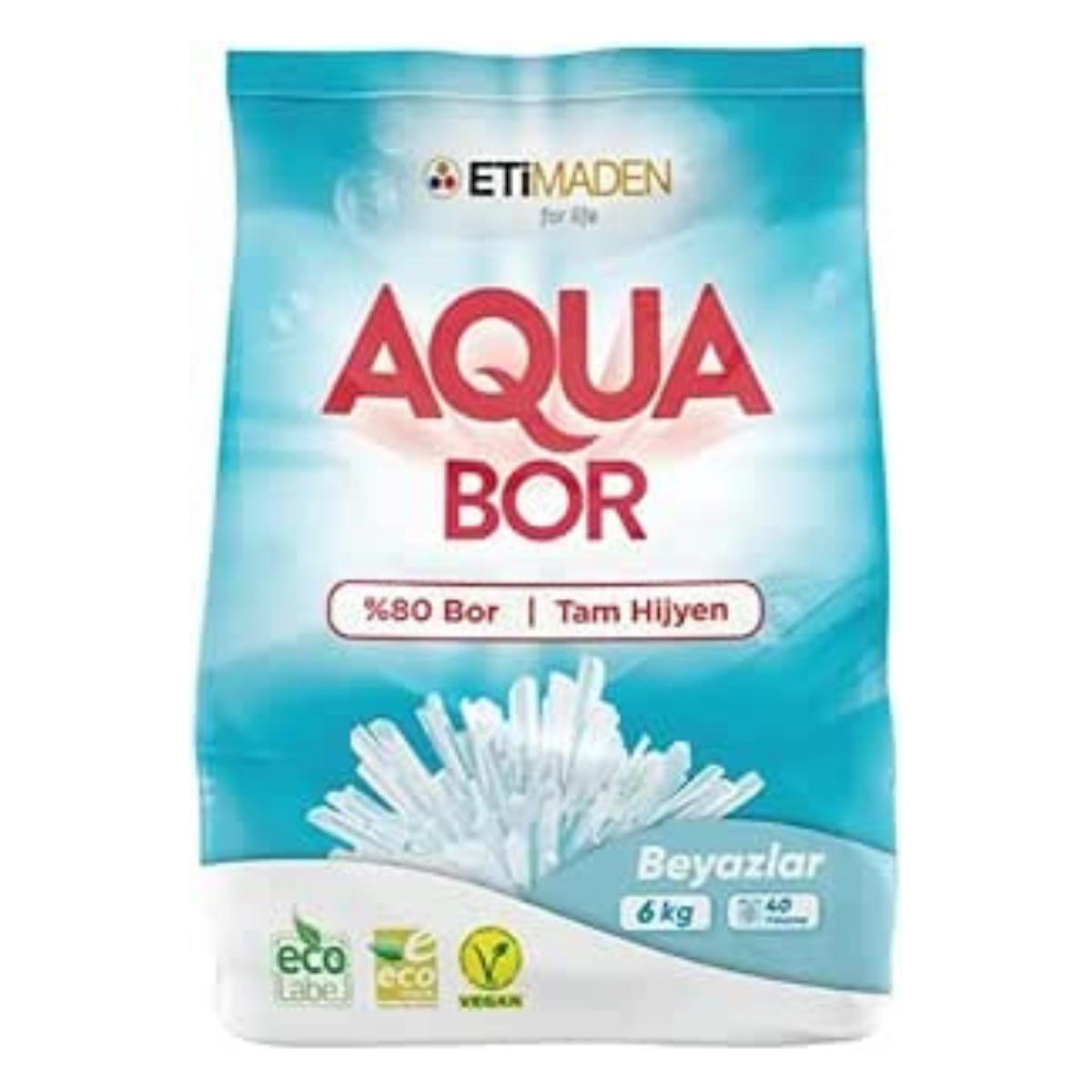 BORON AQUA TOZ ÇAMAŞIR DETERJANI BEYAZLAR 6KG