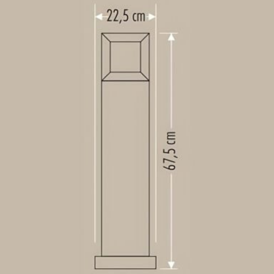 CATA MİLAN 70CM E27 BAHÇE ARMATÜRÜ  CT-7031