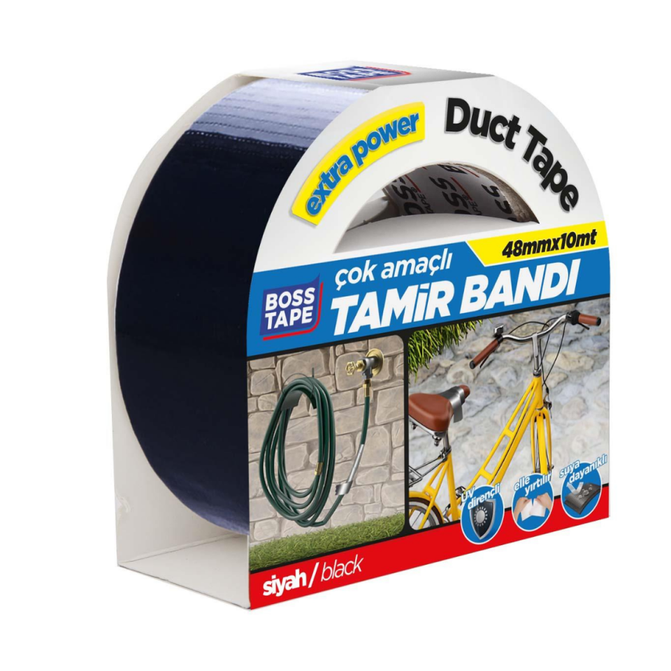 BUMY DUCK TAPE TAMİR BANDI SİYAH 48MMX10MT