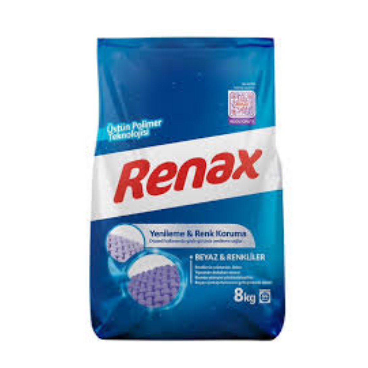 RENAX TOZ ÇAMAŞIR DETERJANI 8KG BEYAZLAR-RENKLİLER