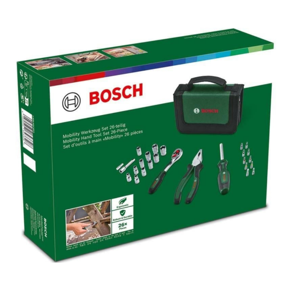 BOSCH TAŞINABİLİR EL ALETİ SETİ 26 PARÇA 1600A02BY2