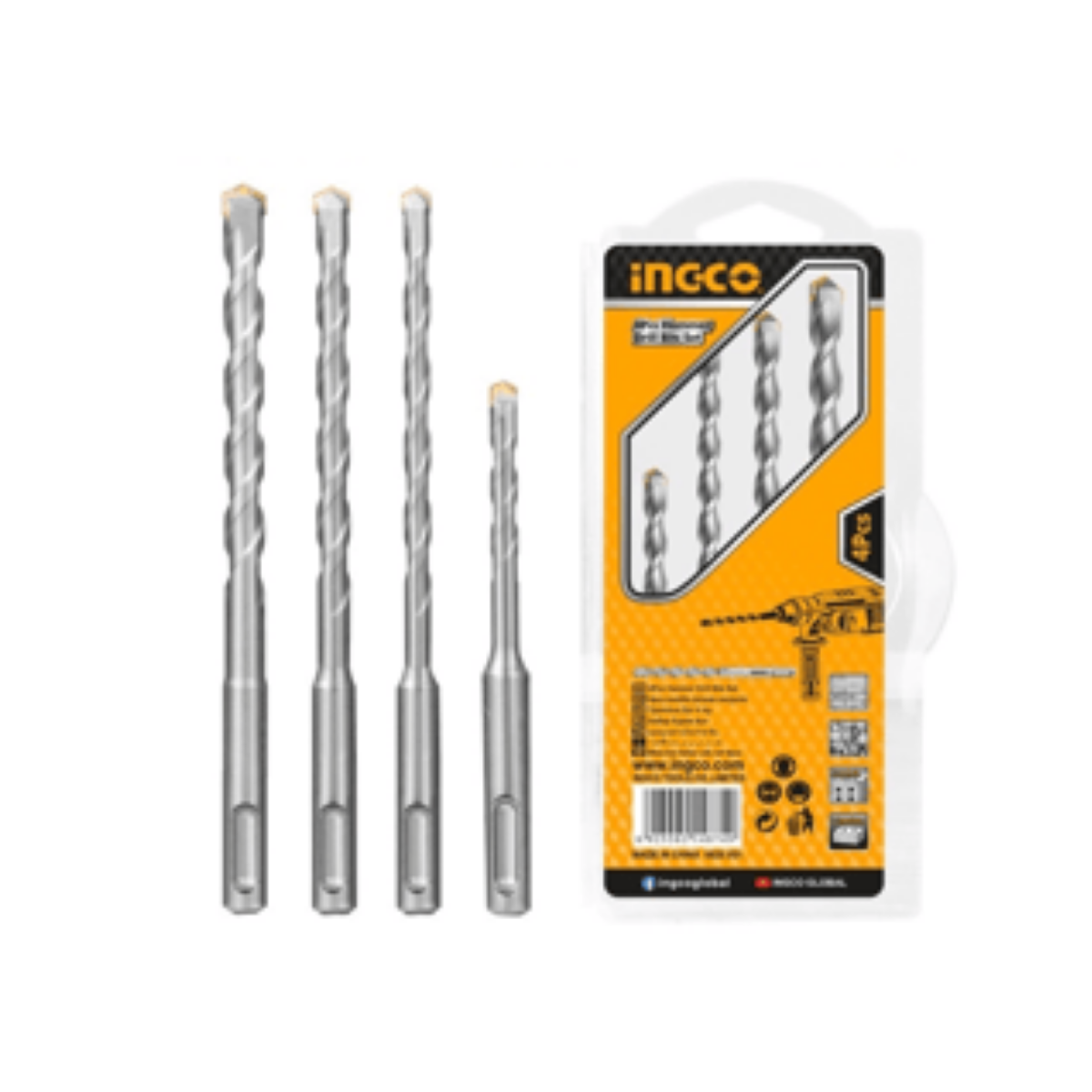 İNGCO 4LÜ DARBELİ MATKAP UCU AKDB2055