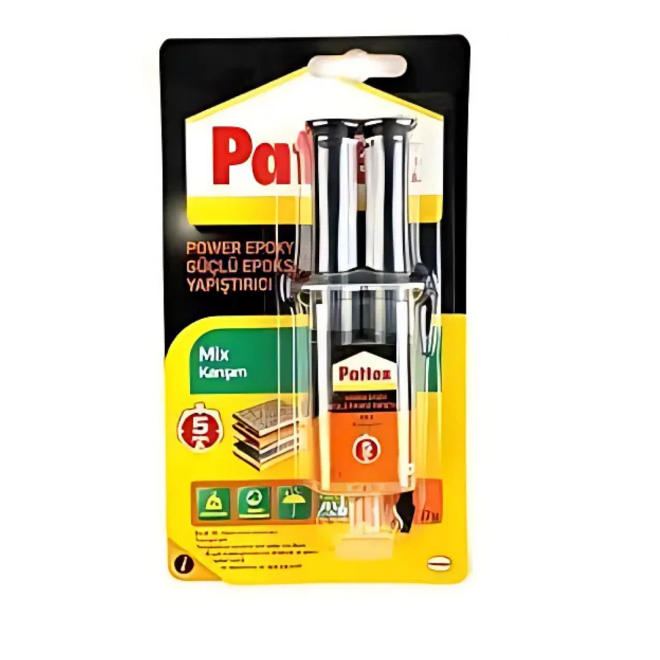 PATTEX POWER EPOXY GÜÇLÜ EPOKSİ YAPIŞTIRICI ŞEFFAF 22 ML