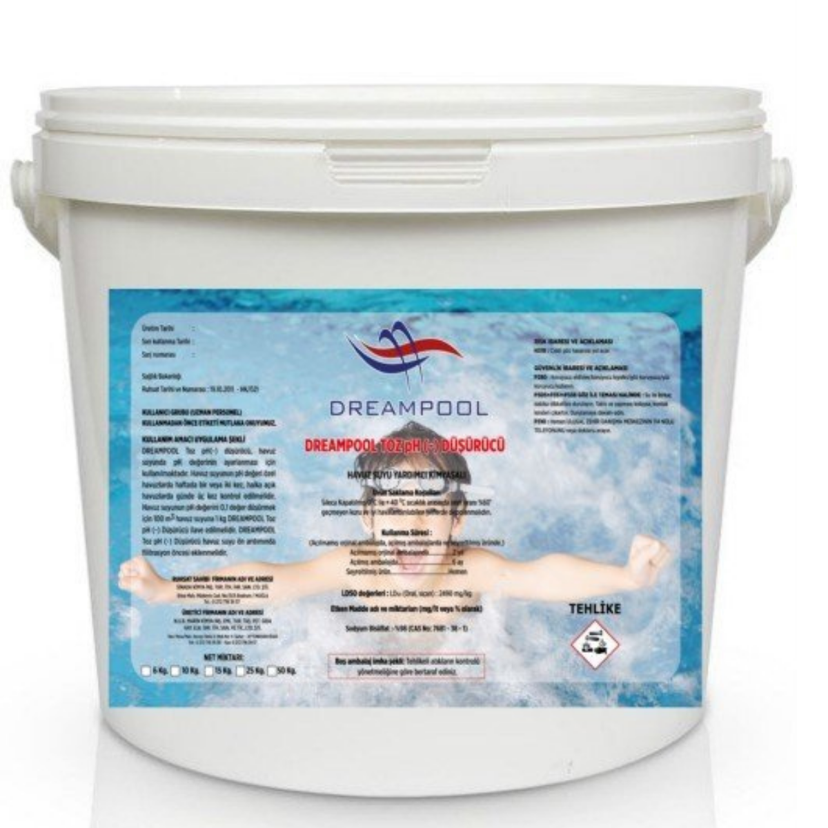 DREAMPOOL TOZ PH 25KG
