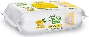 BABY TURCO YÜZEY TEMİZLİK HAVLUSU LİMON 100 LÜ