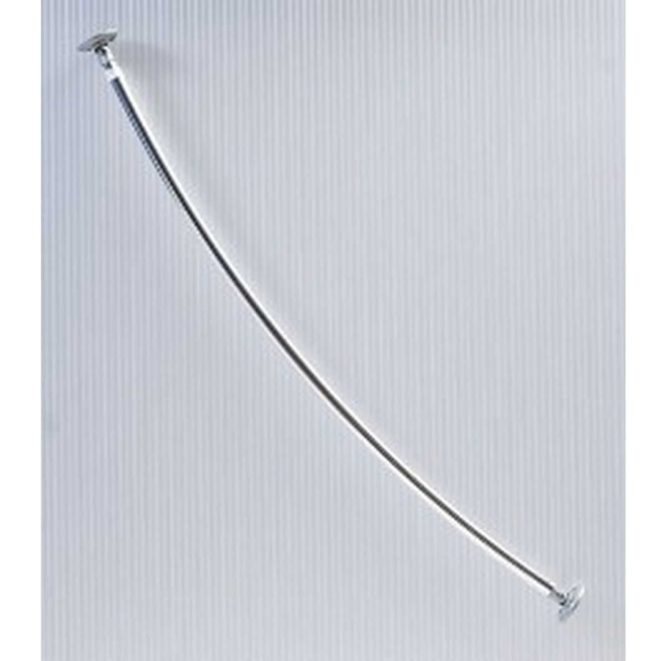 PRİMANOVA PERDE BORU EĞİMLİ TELESKOPİK ALU. PARLAK ELOKSAL