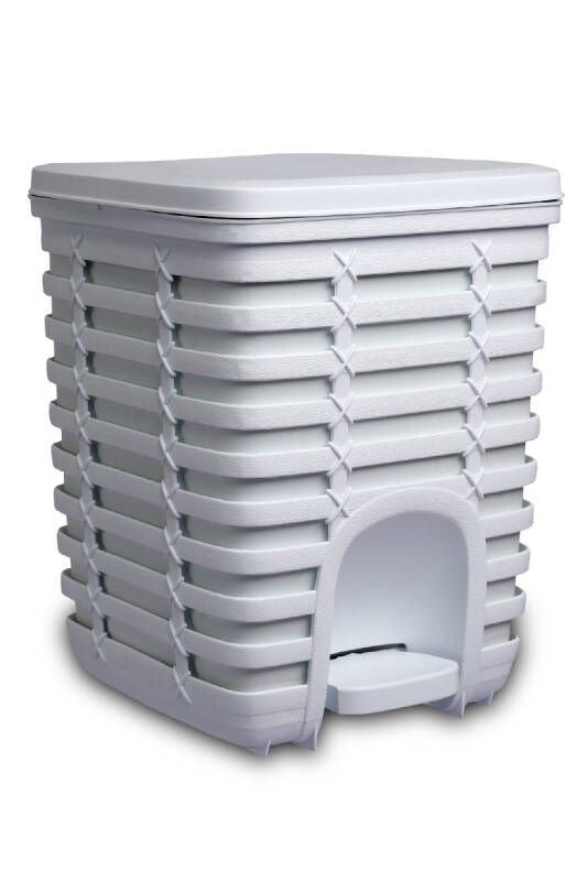 PRİMANOVA PALM ÇÖP KOVASI BEYAZ ME210101