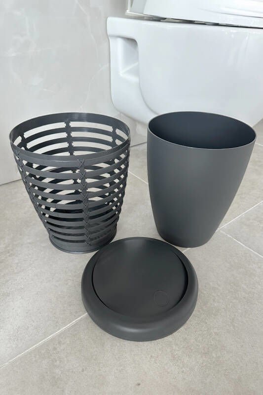 PRİMANOVA PALM ÇÖP KOVASI ANTRASİT GRİ ME210707