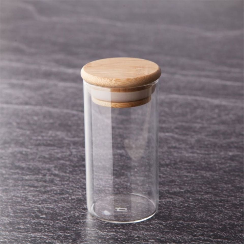 ADEN BAMBU KAPAK CAM KAVANOZ 350 ML 