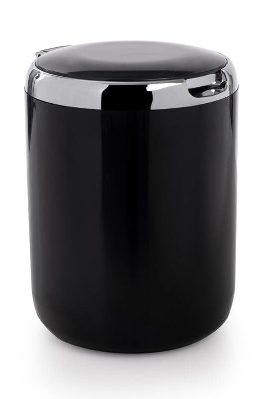PRİMANOVA PASİFİK 3 LT KAPAKLI ÇÖP KOVASI SİYAH ME2906