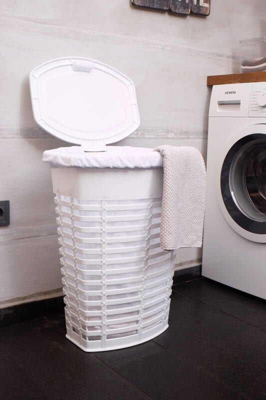 PRİMANOVA PALM KİRLİ ÇAMAŞIR SEPETİ BEYAZ ME440101