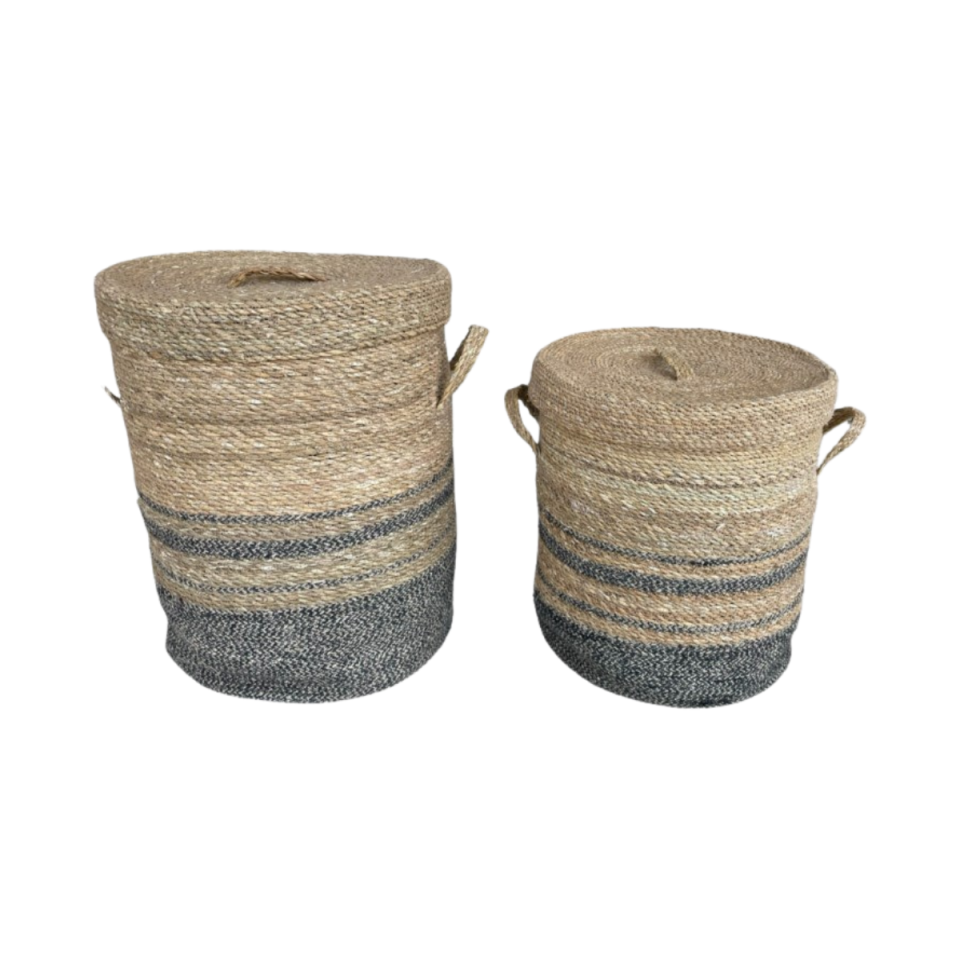 SEVER HASIR ÇAMAŞIR SEPETİ SİYAH KÜÇÜK BOY