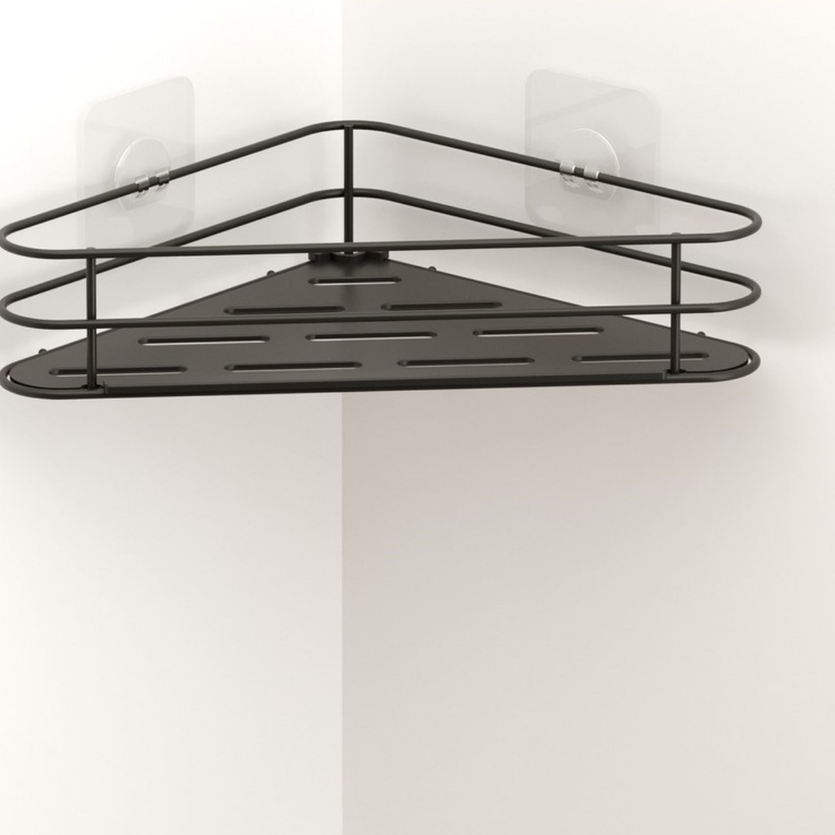 TEKNO-TEL VAKUMLU KÖŞE ŞAMPUANLIK MAT SİYAH  ST124