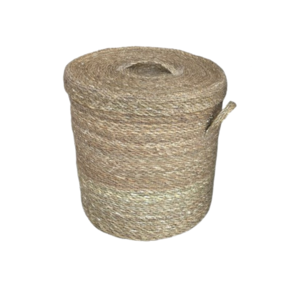 SEVER HASIR ÇAMAŞIR SEPETİ NATUREL KÜÇÜK BOY