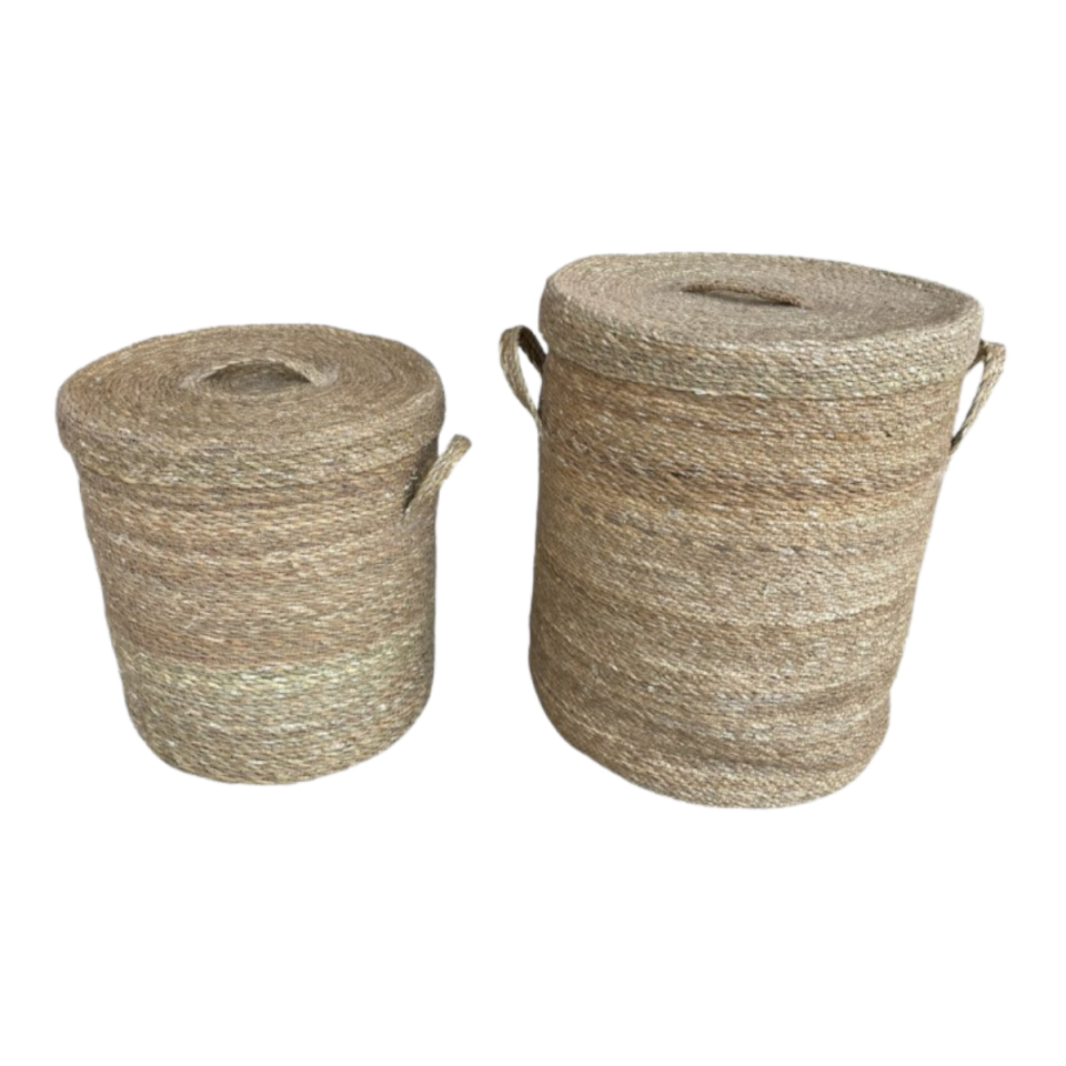 SEVER HASIR ÇAMAŞIR SEPETİ NATUREL BÜYÜK BOY