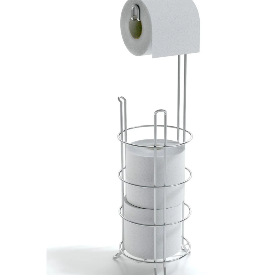 TEKNO-TEL AYAKLI YEDEKLİ TUVALET KAĞITLIĞI KROM MG-093