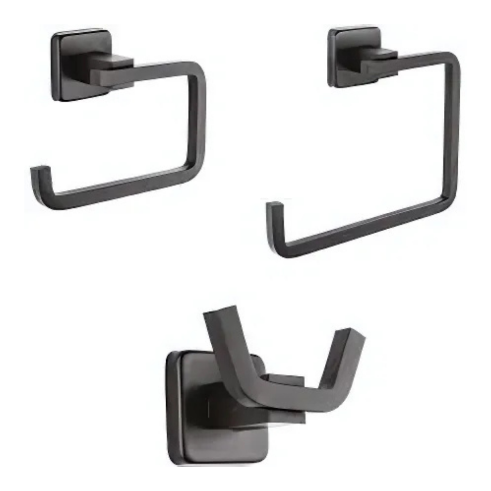 BELİNZA TİME 3 LÜ AKSESUAR SETİ KAPAKLI KROM C824