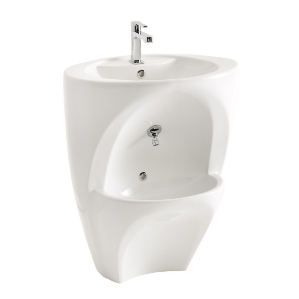 LAVABO 47X75 DOUBLE DECK MONOBLOK DEKORSUZ